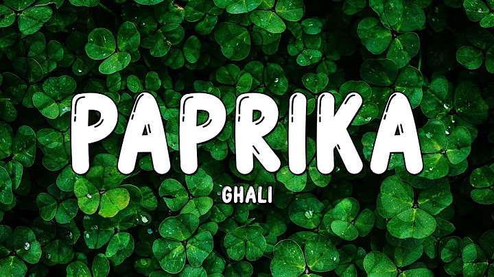 Ghali - Paprika (Sanmero 2024) | Testo/Lyric