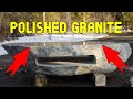 DIY Live Edge Granite Polishing #Granite #Stonepolishing #Concrete