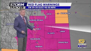 Warm with critical fire weather Friday afternoon