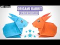 Diy origami paper rabbit   how to make paper bunny step by step  easy origami paper rabbit