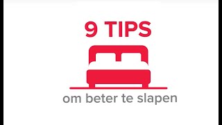 9 tips om beter te slapen