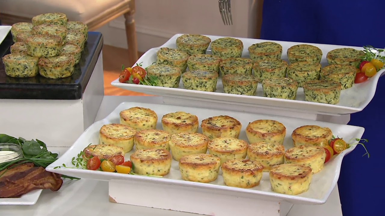 Oak Stove Kitchen (16) 3.5oz Crustless Quiche on QVC YouTube