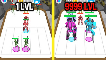 MAX LEVEL in Merge Robots Army Game