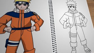 como desenhar o naruto corpo inteiro