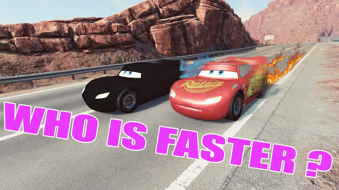 Lightning McQueen VS Black Lightning McQueen YouTube