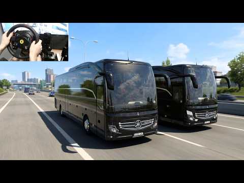 Ruta Con Mucho Trafico Real Con Dos Autobuses En Convoy  | #52 ETS2 TruckerMP