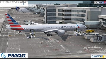 P3D v3.1 ★PMDG 777★ Landing KDEN ★ PRO-ATC/X 1.7.2.0