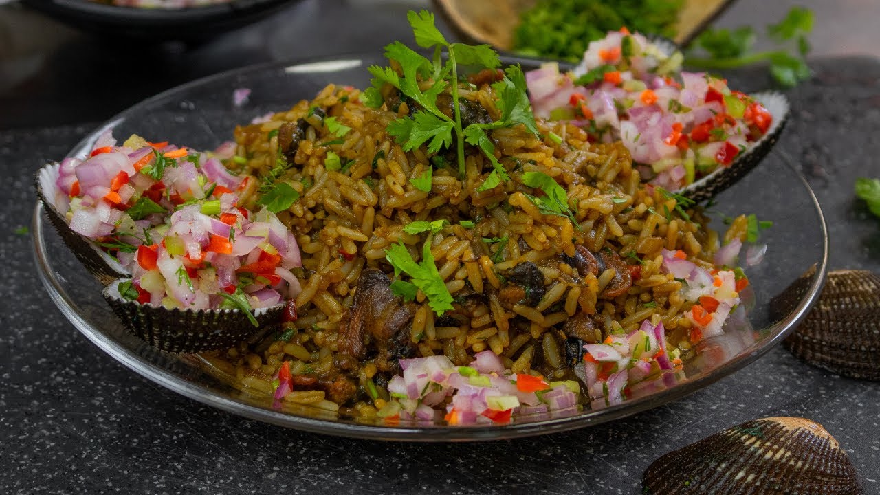 Cocinando Arroz Afrodisíaco C**chas Negras Fácil y Rico | Abelca