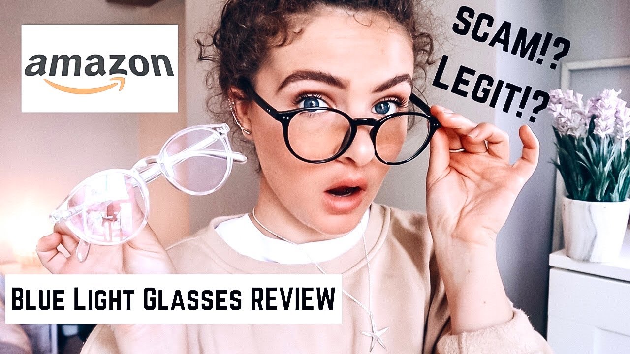 BLUE LIGHT GLASSES from AMAZON REVIEW Do they actually work!? YouTube