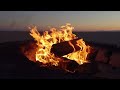 Playa Relajante con Hoguera: Sonidos de Olas y Leña Crujiendo para Concentrarse y Estudiar
