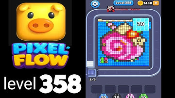 Pixelflow level 358 Guide Walkthrough Solution