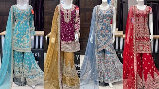 Latest Gorgeous Sharara Suits🔥||Types Of Designer Sharara Suits||Trendy Three Pieces  Collection 💃 screenshot 5