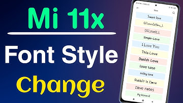 How to Change Font Style in Mi 11x | Mi 11x Font Style & Size Change Kaise Kare