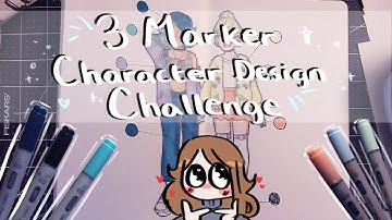 3 Marker Character Design Challenge