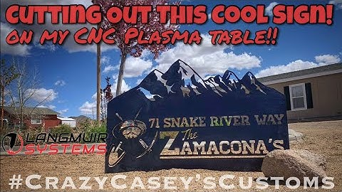 Cutting an Address Sign for my Buddy on the #LangmuirSystems #CrossfirePro #CNCPlasma Table; #ASMR
