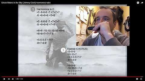 Ghost Riders in the Sky harmonica  (chromatic) practice