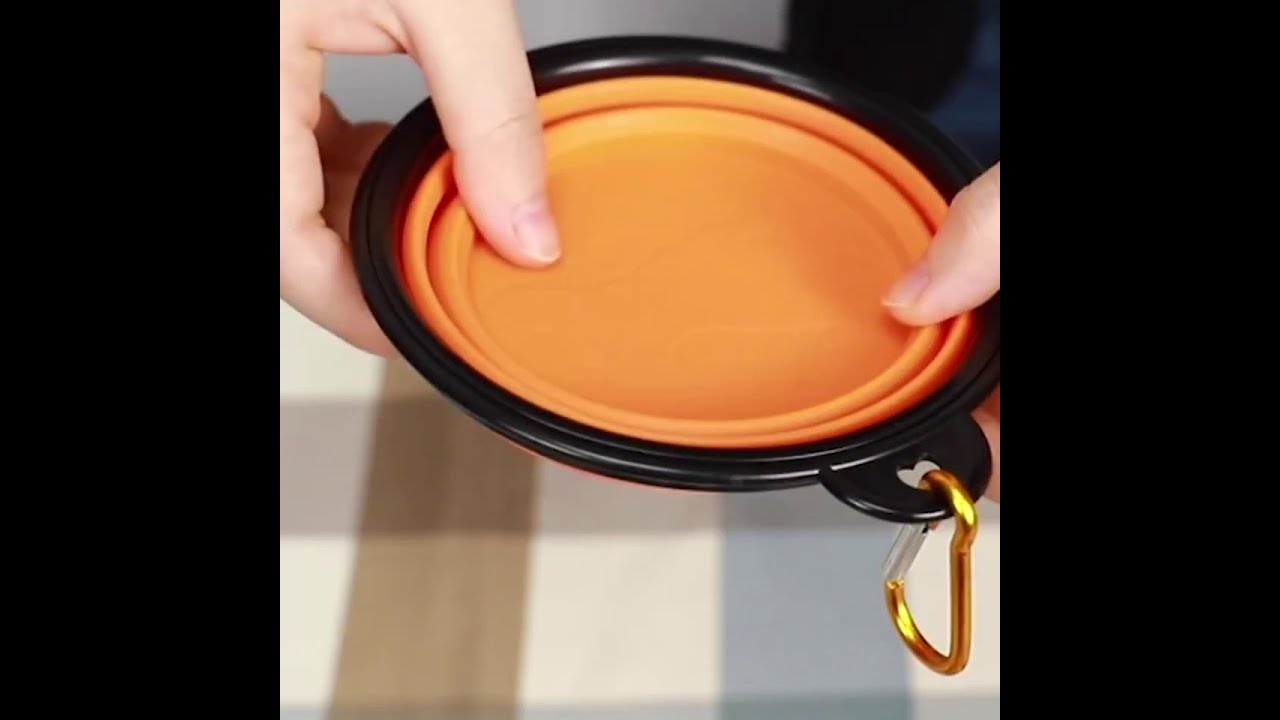 Foldable Silicone Pet Food Bowl