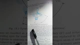 Pyramidal shape of trimethylamine