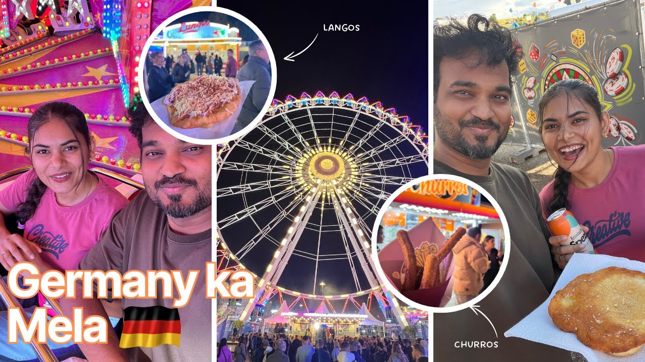 A Day at Germany’s Vibrant Summer Festival!| German Mela 🇩🇪 | Rides, Food & Fun 
