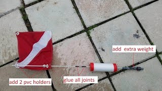 small diving flag improvements for strong current