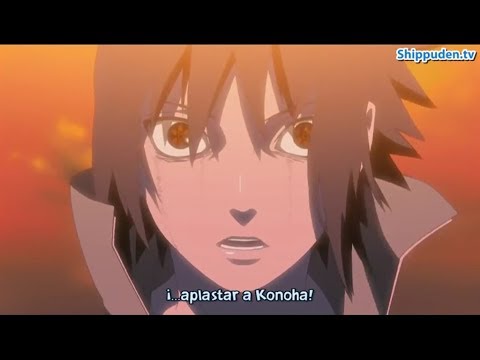 Sasuke Llorando Despierta Su Mangekyoü Sharingan Sasuke Dice Que Destruirá Kohona Hd