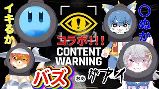 【Content Warning】イキるか〇ぬかコラボ！！！　バスおあダアイのコンテントワーニング　#ContentWarning #バーチャルVtuber【コラボ】