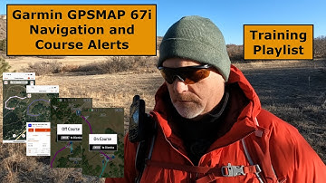 Garmin GPSMAP 67i Navigation and Course Alerts