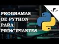 Programas divertidos para programar en Python como principiantes