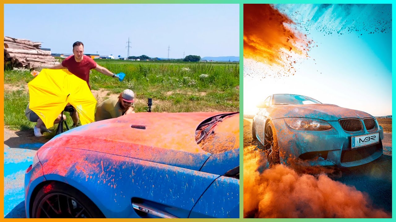 📸🎨 SIMPLE PHOTOGRAPHY TRICK 🌈 with holi powder 