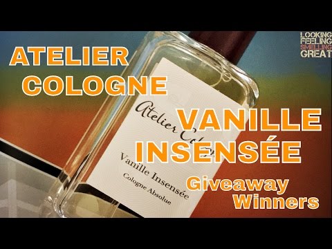 Atelier Cologne VANILLE INSENSÉE 30ml Bottle Giveaway Winners