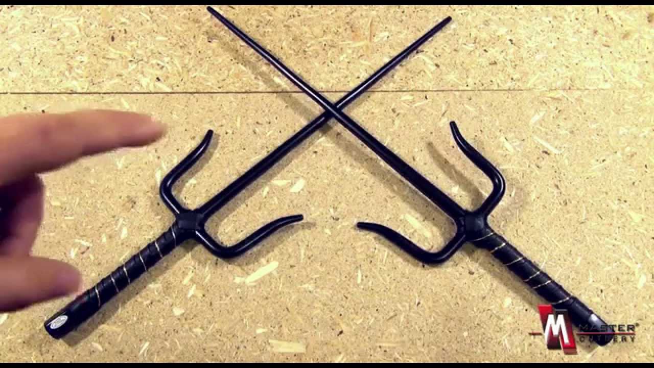 Master Cutlery 2312B Pair of Martial Arts Ninja Sai Set Product Video