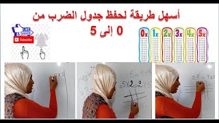 الحلقة 3 -أسهل طريقة لحفظ جداول الضرب من 0 إلى 5