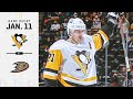 GAME RECAP: Penguins vs. Ducks (01.11.22) | Evgeni Malkin's Triumphant Return