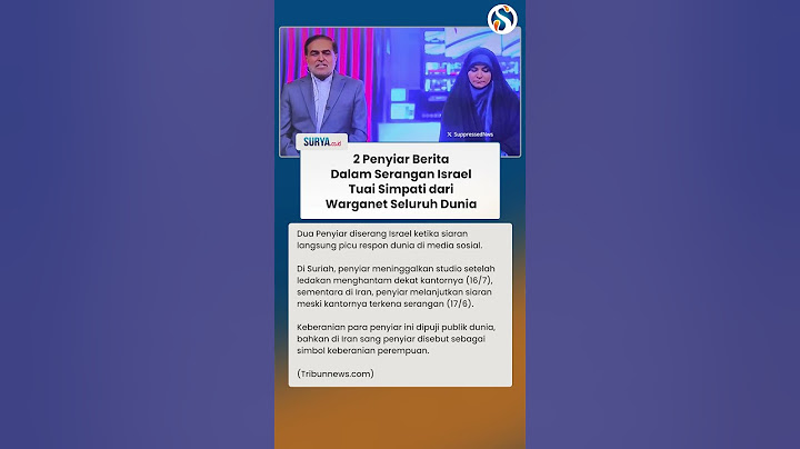 DIGEMPUR ISRAEL SAAT LIVE, 2 Penyiar Jadi Simbol KEBERANIAN: Dunia Ramai-ramai Mendukung!