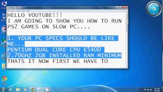 how to run ps2 games on slow pc 100% working USING PCSX20.9.8 (FULL CONFIGURATION)