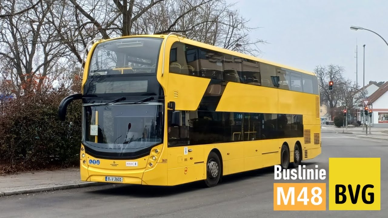 BVG | Mitfahrt Bus M48: U Mohrenstr. - Zehlendorf Busseallee | ADL Enviro 500 MMC DL21