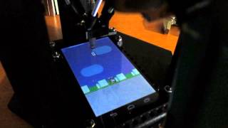 Tapster robot playing Swing Copters