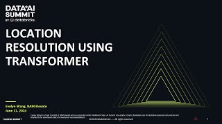 Pretraining and Finetuning a Transformer Model for Location Resolution
