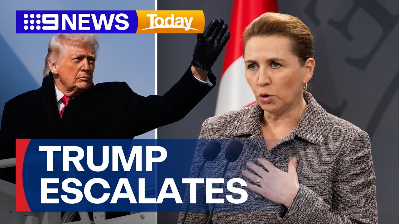Danish Prime Minister declares “Europe won’t be blackmailed” | 9 News Australia