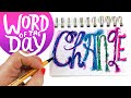 Sketchbook draw with me - WOTD - Daily drawing vlog - Daily art challenge - Kathy Weller Art