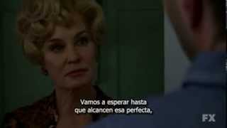 American Horror Story  S1 - Jessica Lange, Zachary Quinto - A men shal not lay with a man