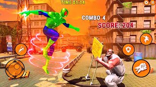 Superhero Iron Spider Rope Hero Battle Vice City Fighter #2 Android Gameplay screenshot 1