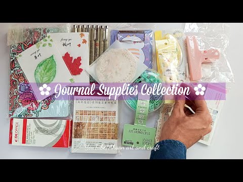 My Journal Supplies Collection ✨😍 #art #artist #unboxing #artmaterials #journal #ahsanartandcraft