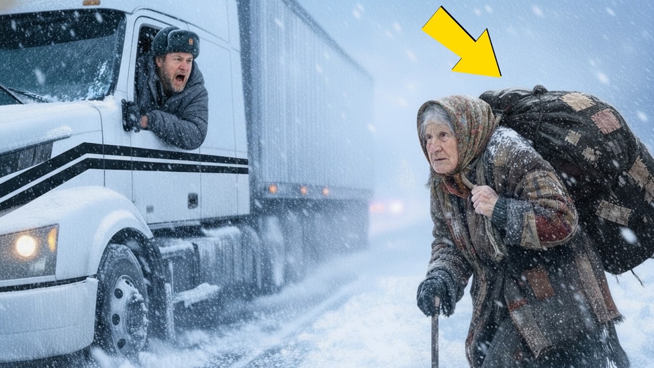 Дальнобойщик подвез старушку. Одна записка заставила его бросить всё и развернуться.