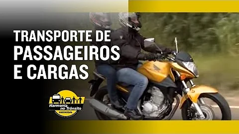 O que posso transportar na moto?