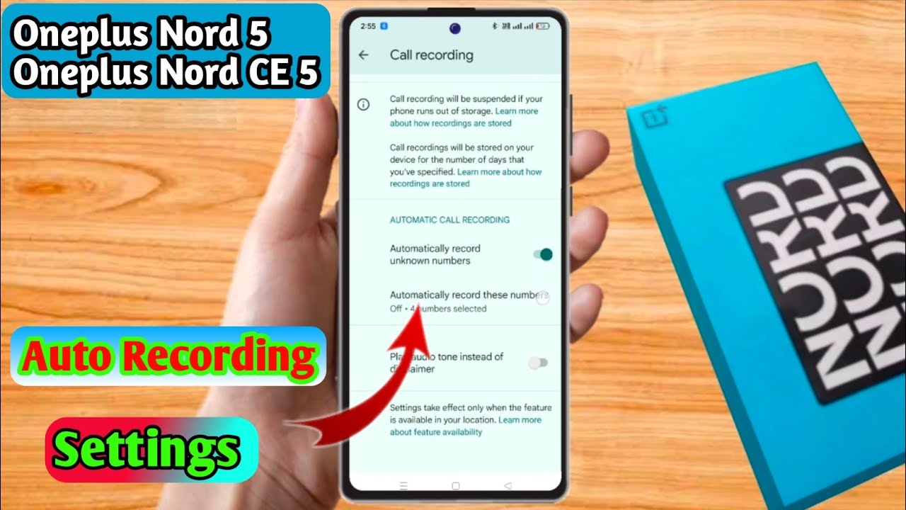 oneplus nord 5 call recording setting, oneplus nord 5 automatic call recording