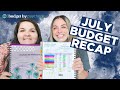 July 2020 Paycheck Budget Recap | Budget Tips + Tracking Spending