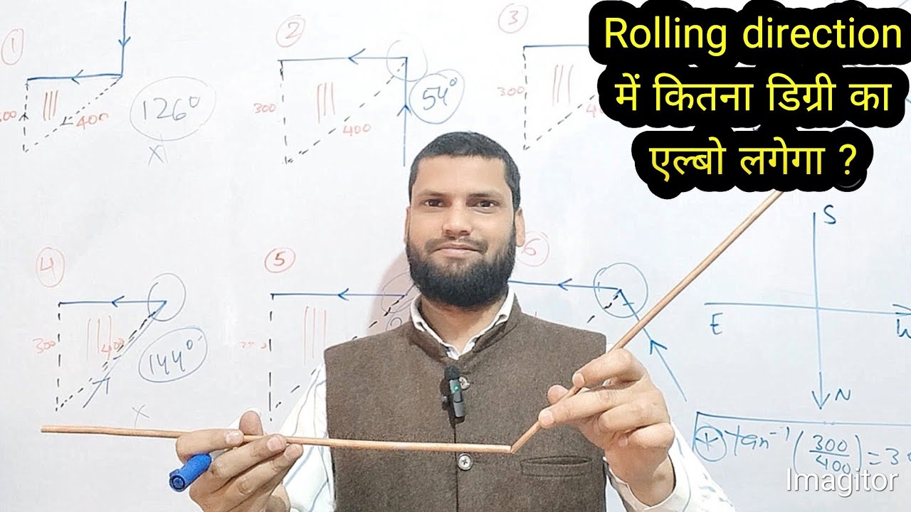 elbow degree in isometric rolling direction | umar India pvt pvt