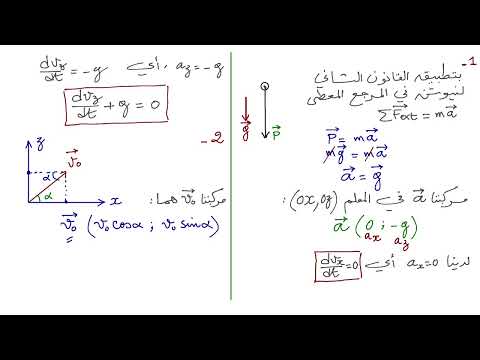 تطور جملة ميكانكية حل تمرين قذيفة بولبينة باكالوريا 2026 الاستاذ قزوري منصة شامل