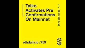 Taiko Activates Preconfirmations On Mainnet
